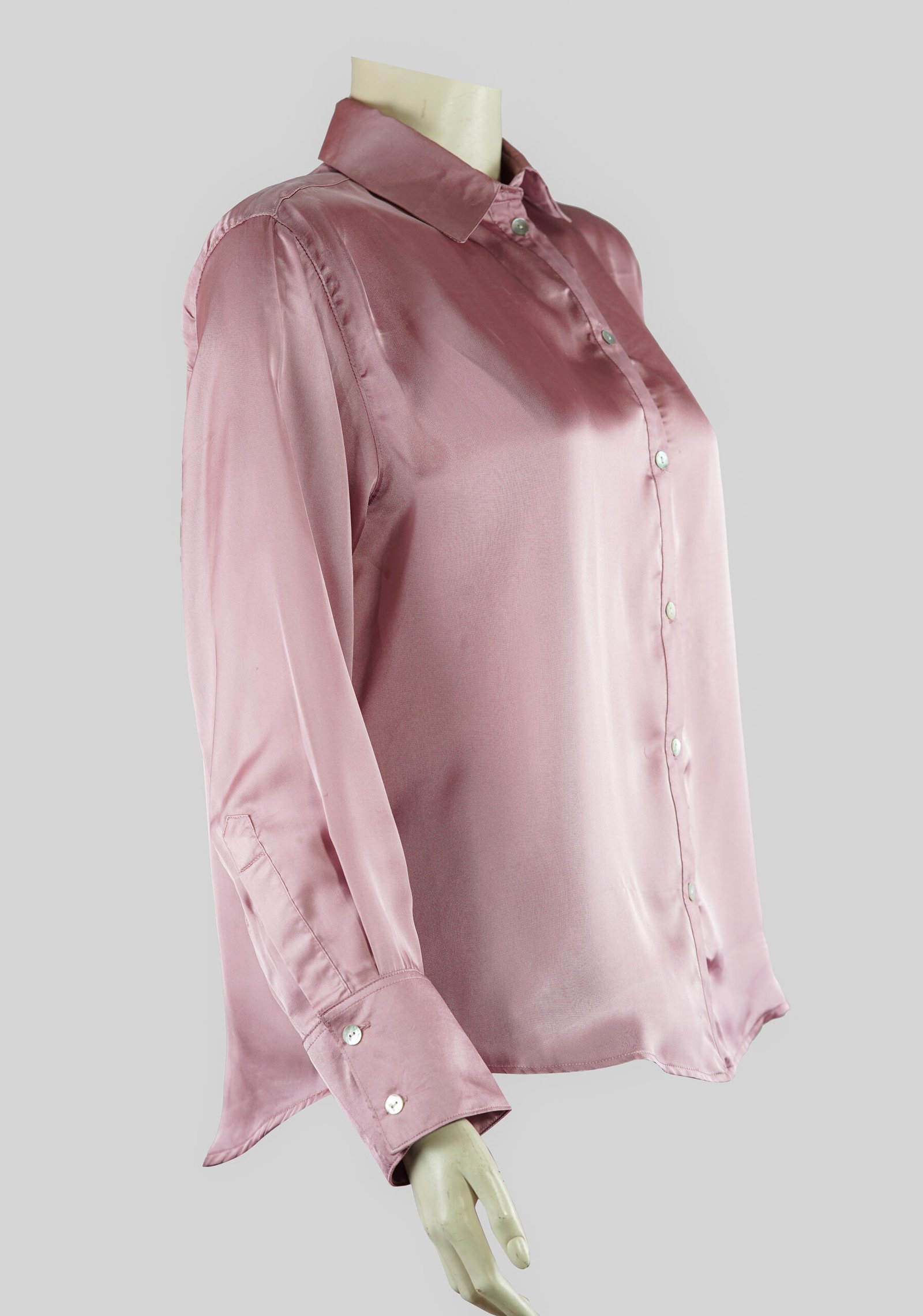 Rose Mist Satin Shirt