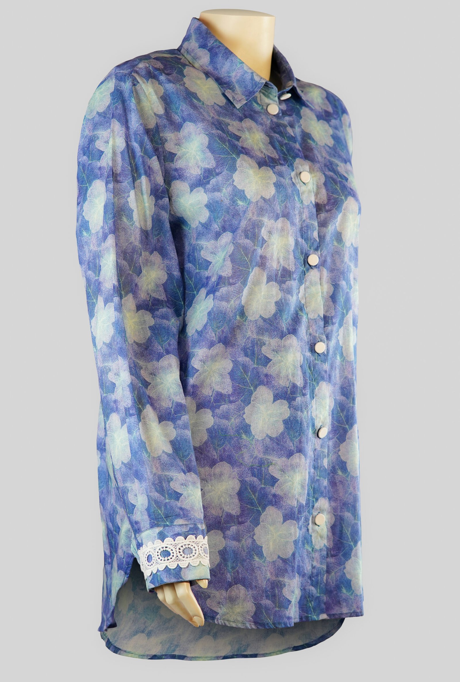 Blue Garden Printed Shirt