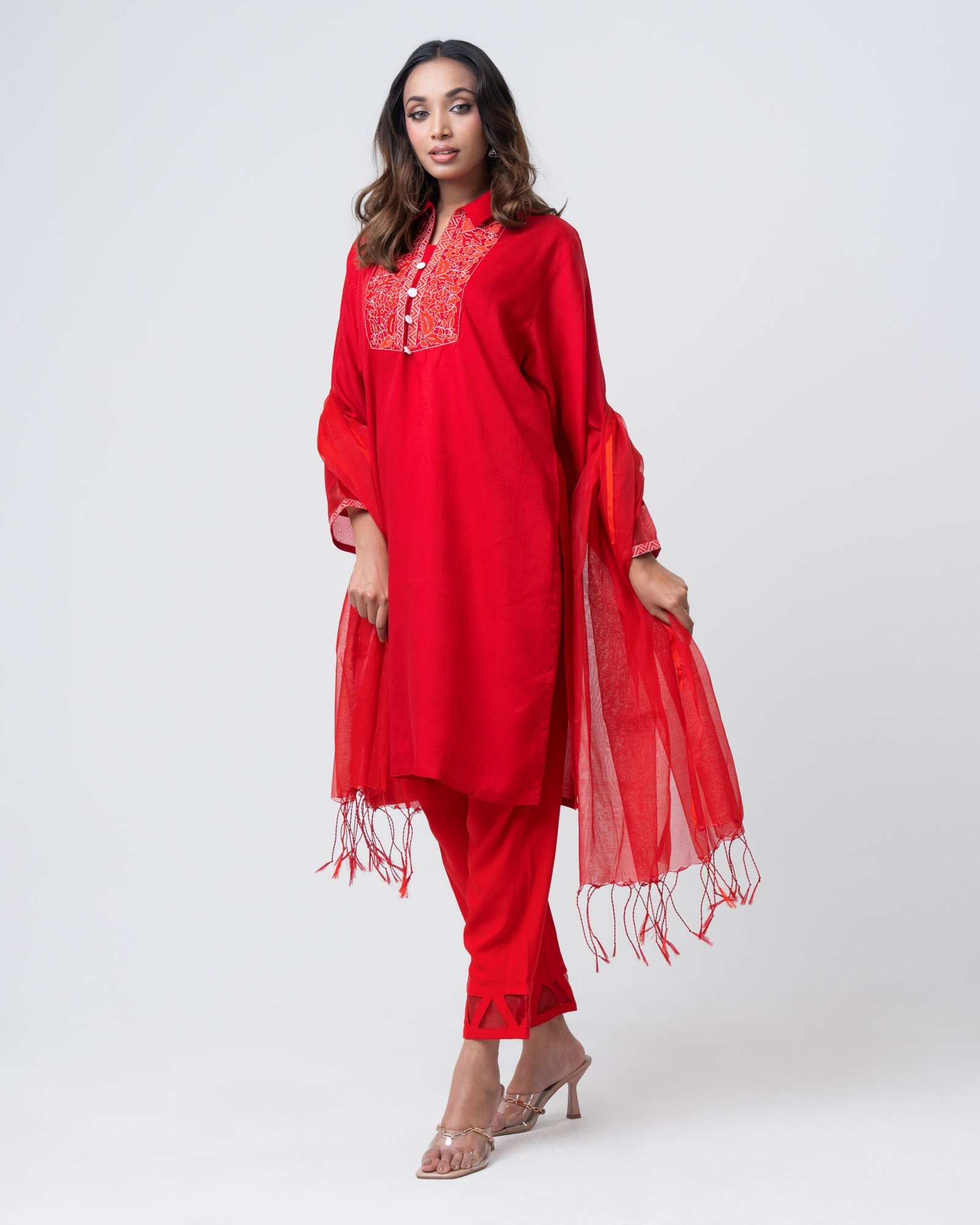 Red Hot Elegance Three-Piece Set