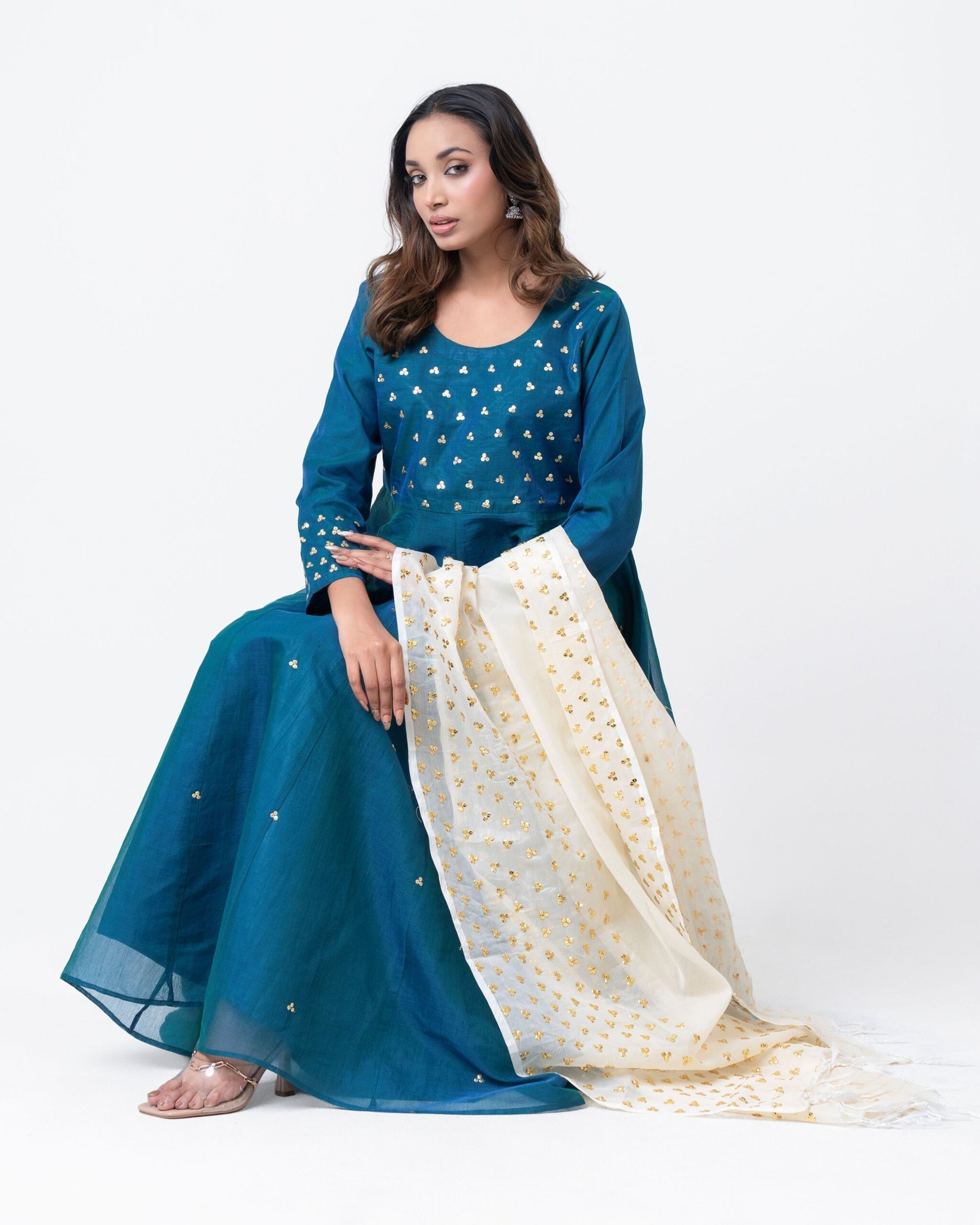 Elegant Anarkali Gown 2pcs Set