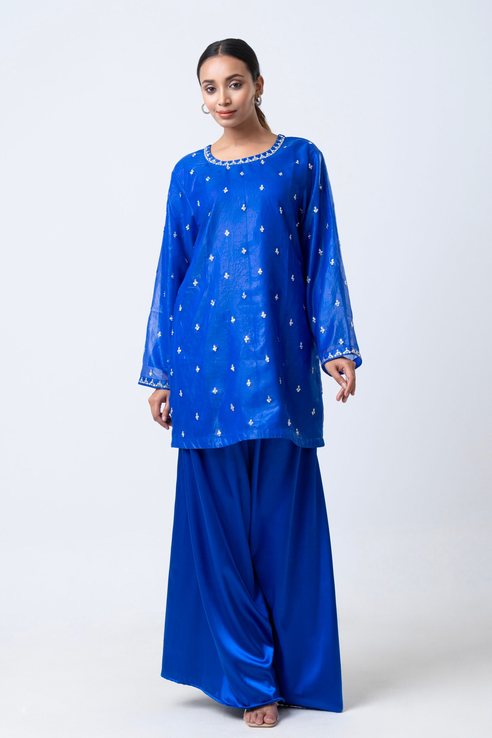 Royal Sapphire Embellished Set