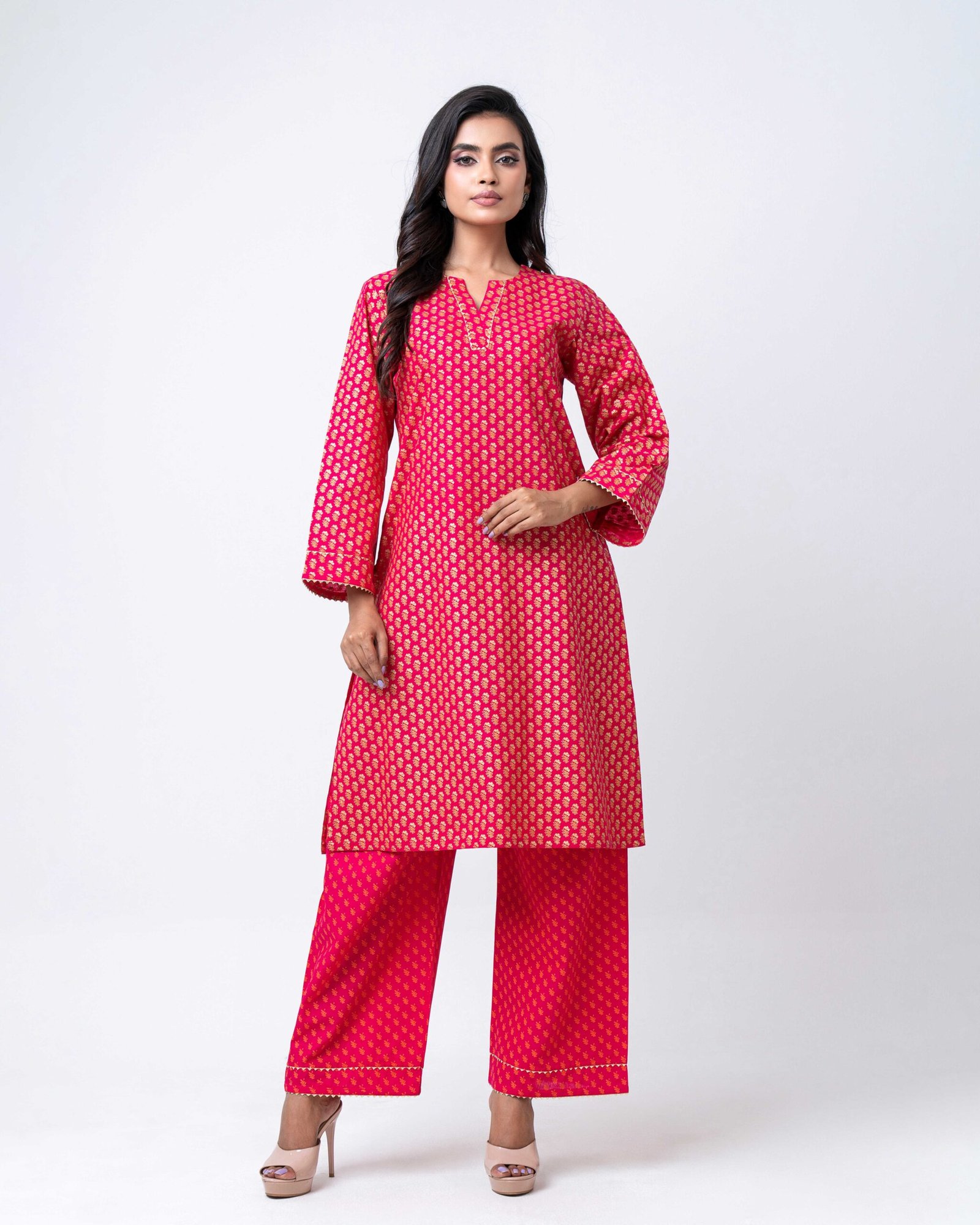 Ruby Bloom Kurta Set