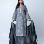 Moonlit Grey Sage Selwar Kamiz