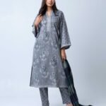 Moonlit Grey Sage Selwar Kamiz