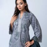 Moonlit Grey Sage Selwar Kamiz
