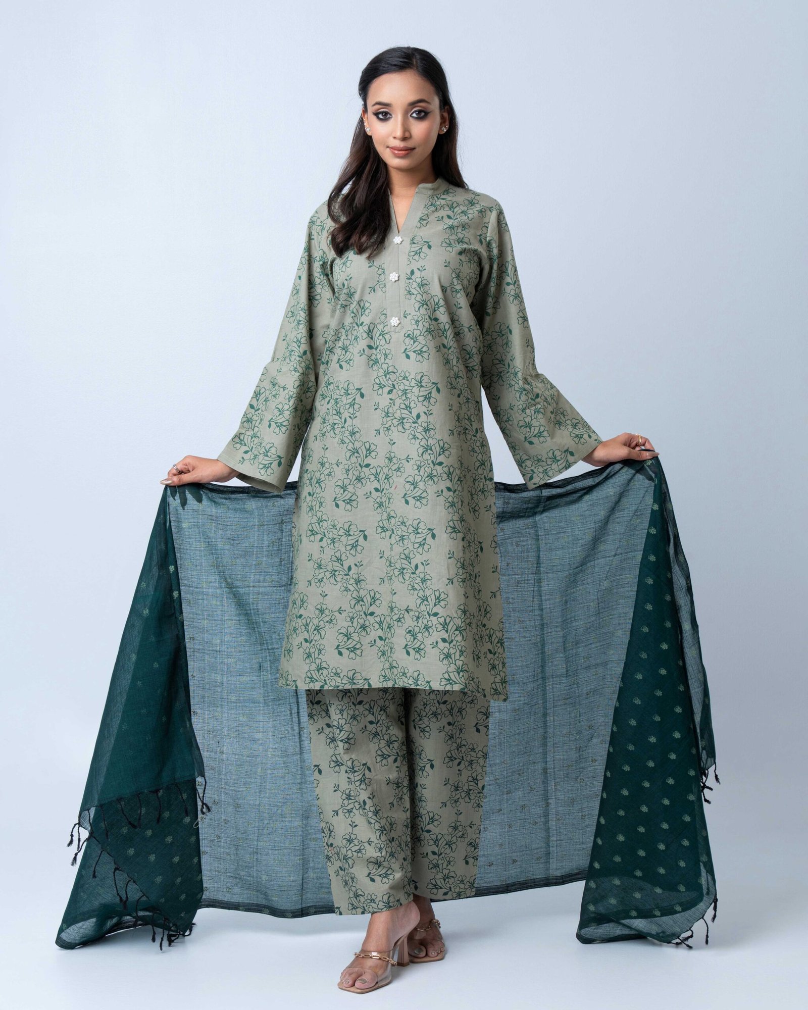 Emerald Grace Cotton Shalwar Kameez