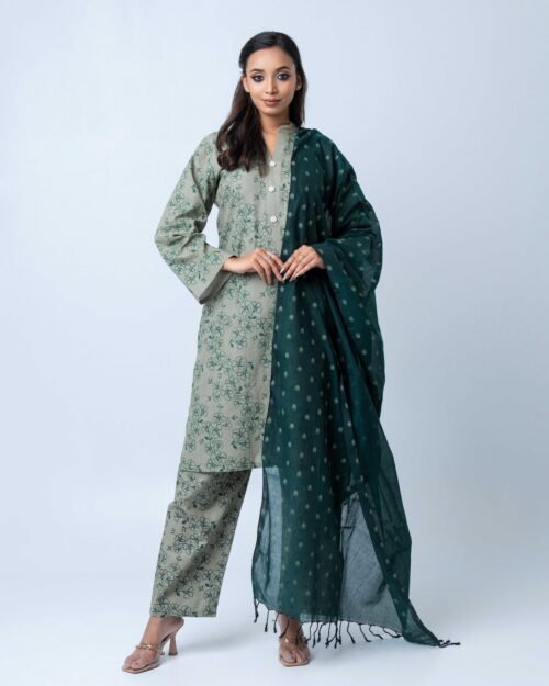 Emerald Grace Cotton Shalwar Kameez
