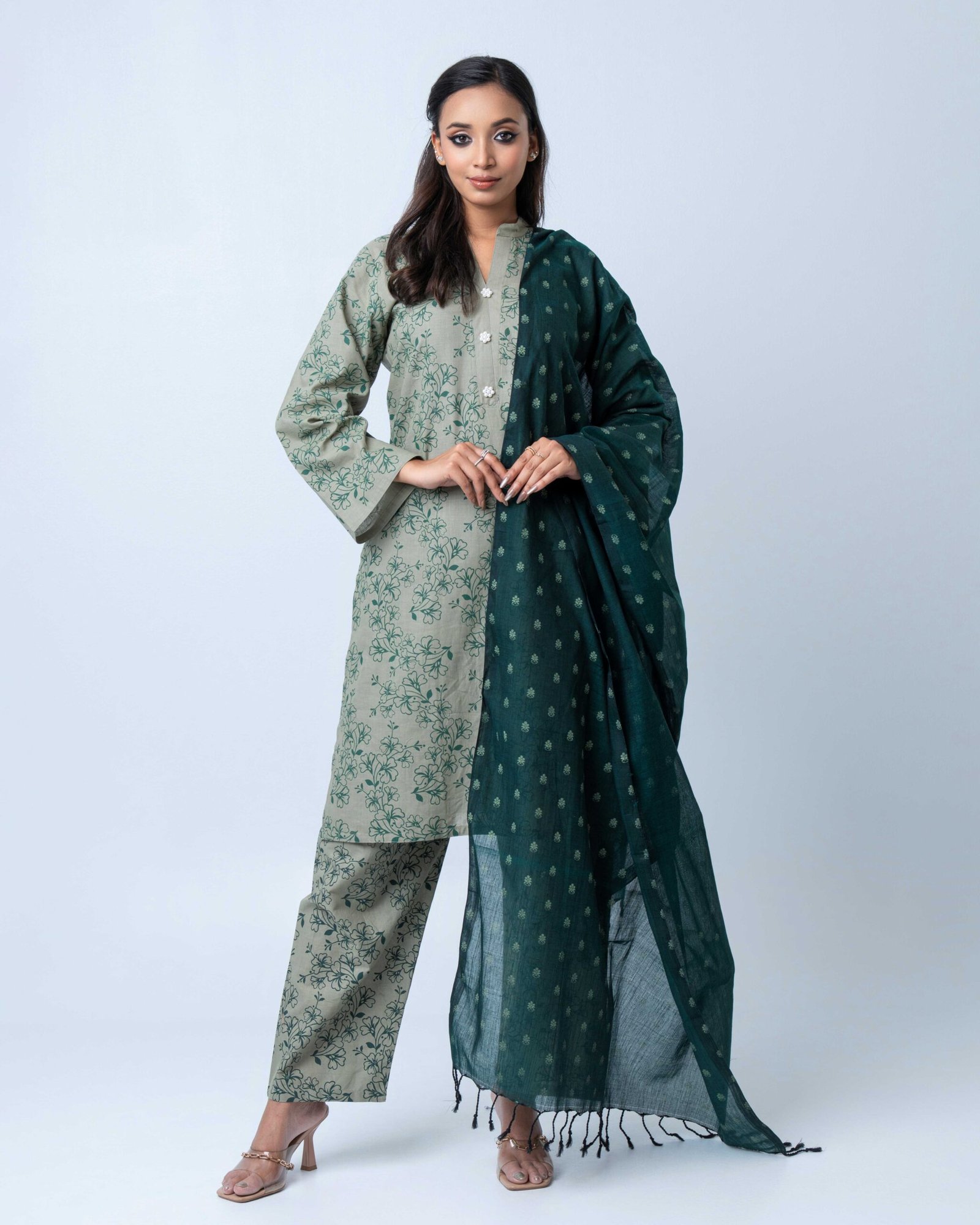 Emerald Grace Cotton Shalwar Kameez