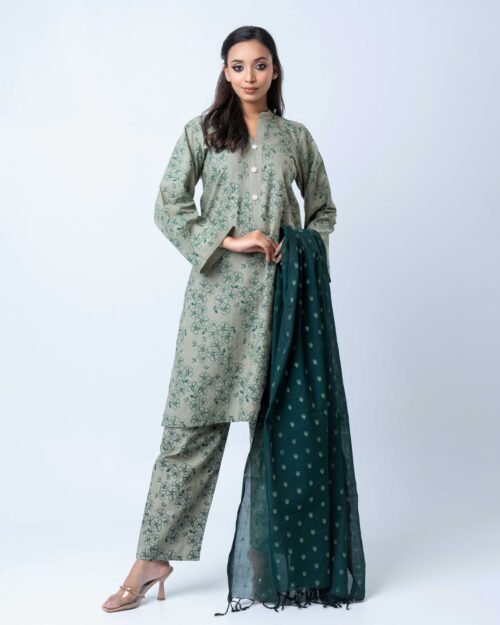 Emerald Grace Cotton Shalwar Kameez