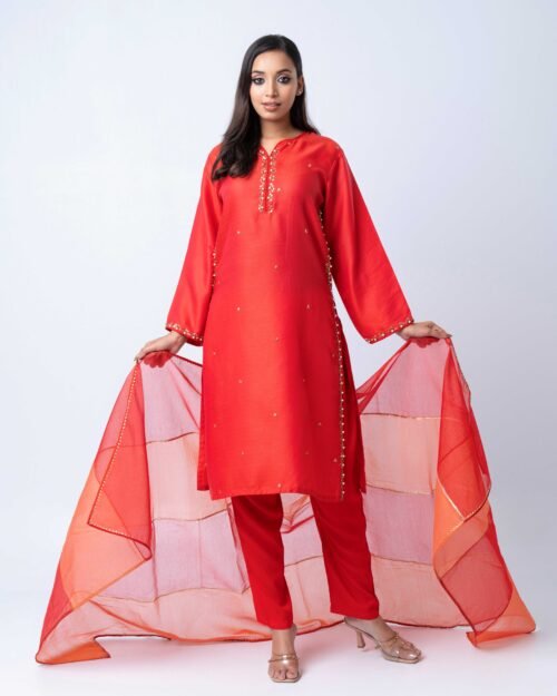 Sunset Ember Elegance Salwar kameez