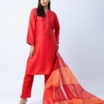 Sunset Ember Elegance Salwar kameez