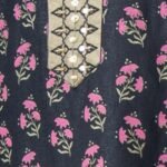 Midnight Bloom Ensemble Jacquard Salwar Kameez