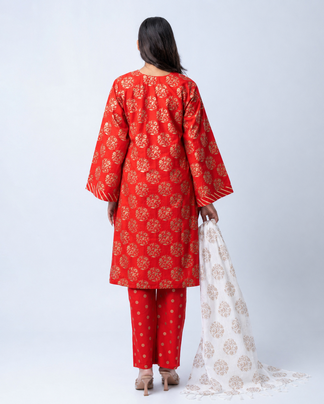 EVER BD Privacy: Public Coral Gold Heritage Ensemble Selwar Kamiz