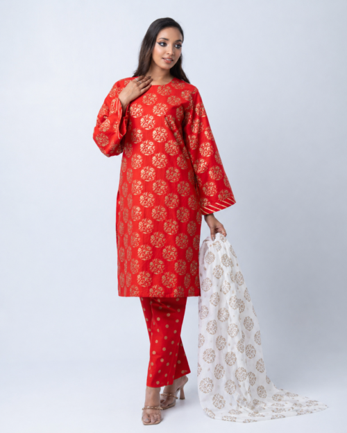 EVER BD Privacy: Public Coral Gold Heritage Ensemble Selwar Kamiz