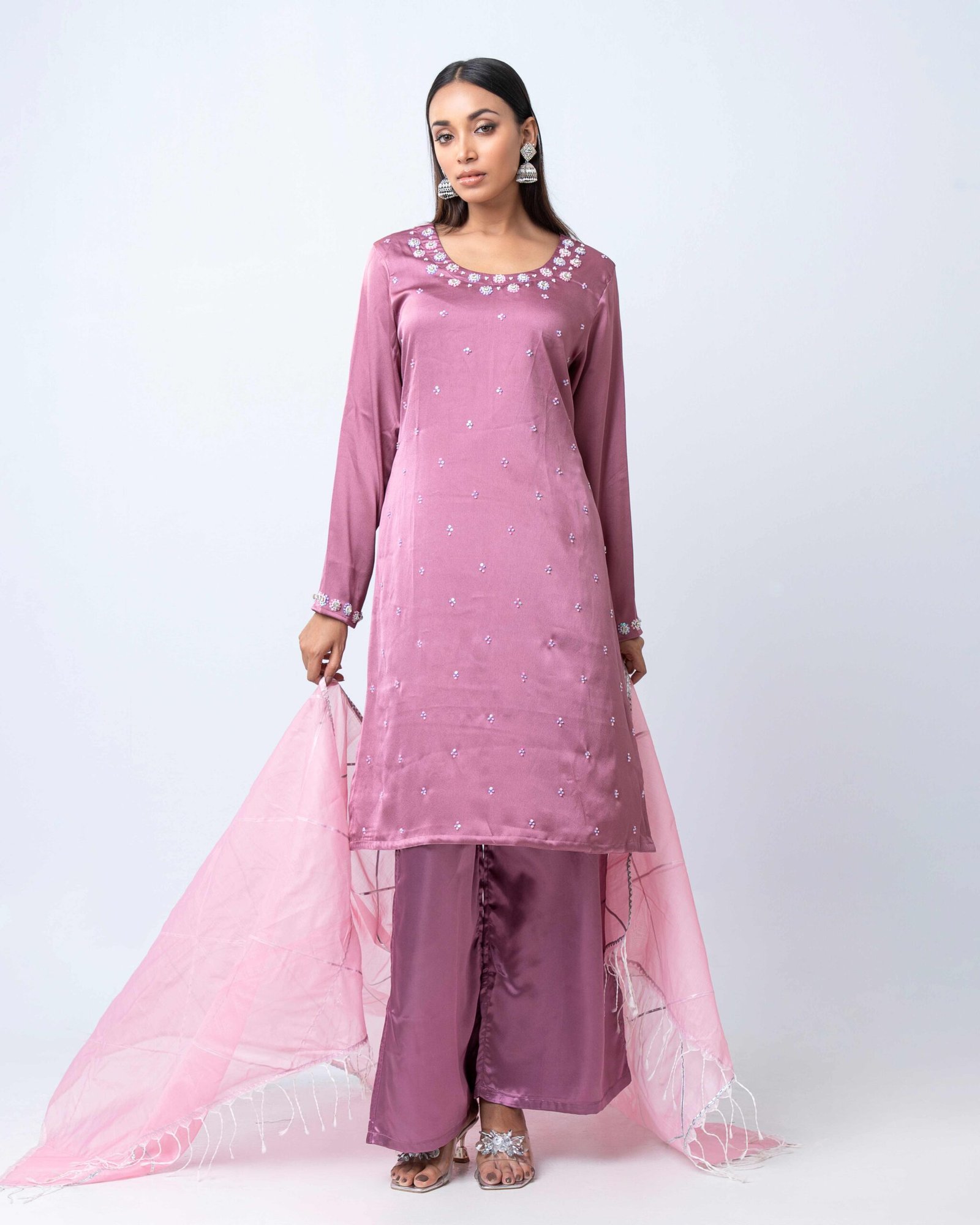 Ever_Shalwar kameez_DSC02410 Pink Moon Handcrafted Shalwar Kameez