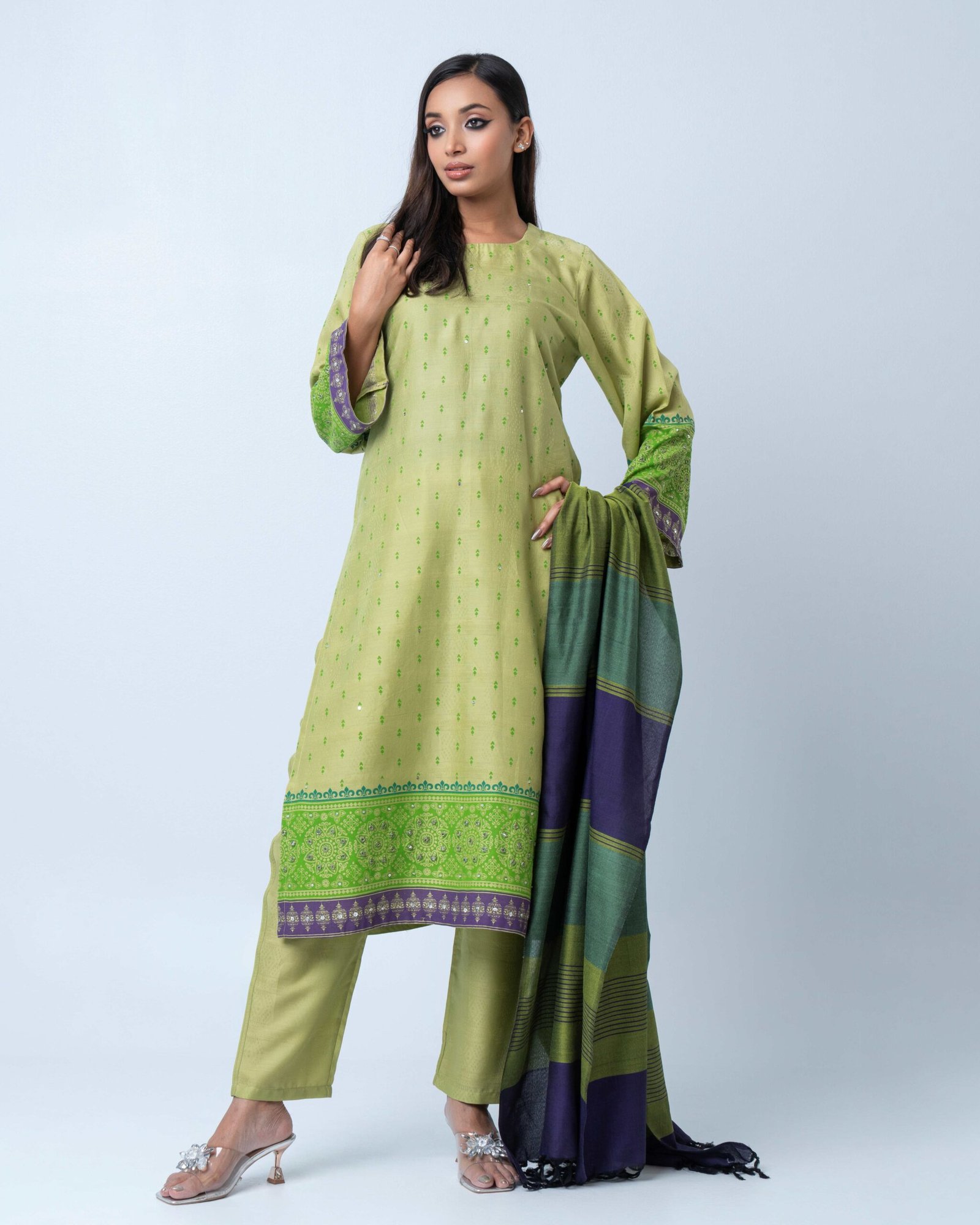 Ever_Shalwar kameez_DSC02784 Willow Lime Shalwar kameez