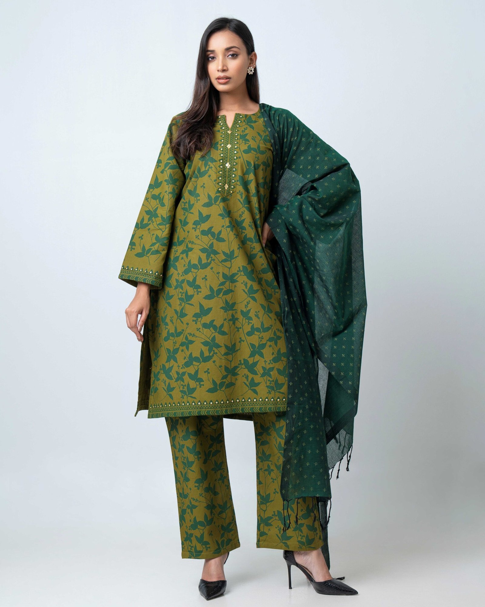 Olive Grove Shalwar kameez