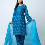 Azure Bloom Elegance Shalwar Kameez