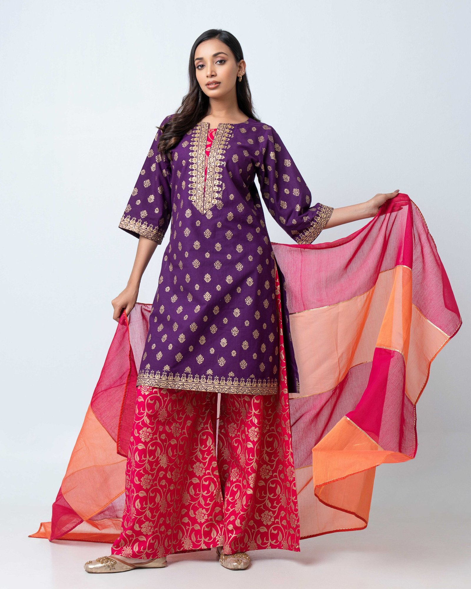 Royal Fuchsia Sharara