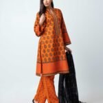 Saffron Ember Shalwar Kameez